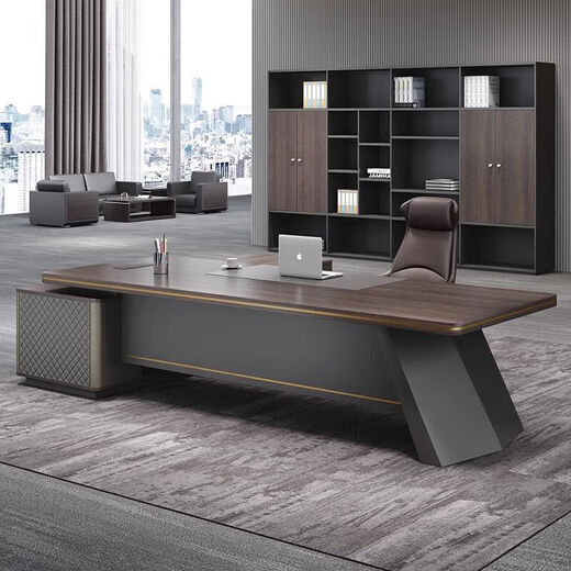 Light luxury boss desk simple modern office desk and chair combination manager president desk executive desk design desk 1.6 meters boss desk