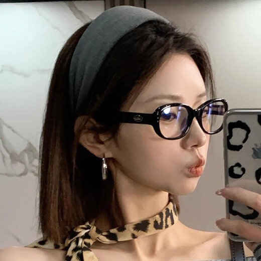 Idel-style wide-brimmed headband for women 2025 new autumn and winter high-ceiling high-end gray short hair headband wide hairband headwear F3616 French wide-brimmed headband