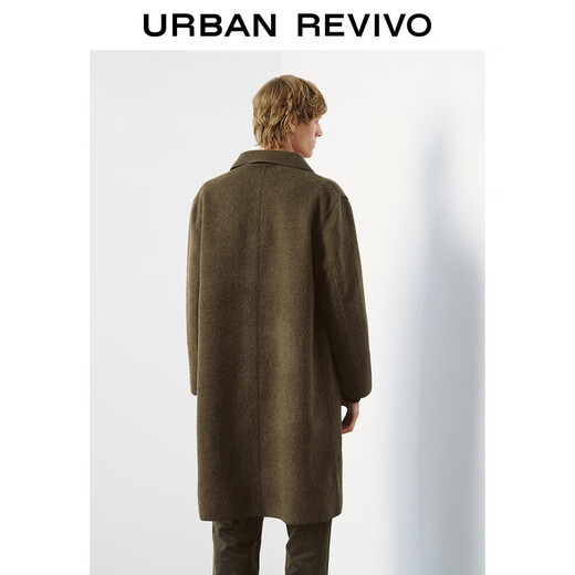 UR new winter men's casual amber streamer lapel coat UMF150102 gray green S