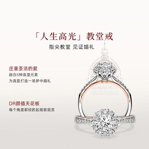 DR French Sacred Heart Chapel Ring Counter TOP1* Proposal Diamond Ring LOVE PALACE Gorgeous Ring TOP* Total about 33 minutes Love You/20 minutes H color SI1