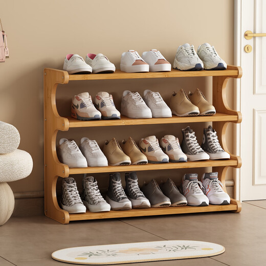 Anya shoe rack under student desk multi-layer household shoe storage rack simple bamboo rental house small storage shoe cabinet
