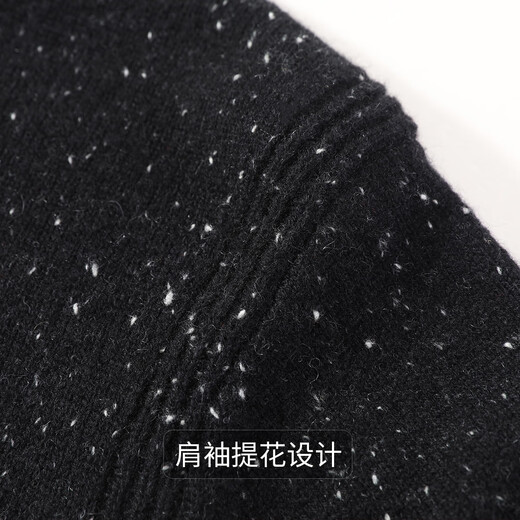 Antonio 400G heavyweight thickened retro Henry collar light luxury warm cashmere sweater for men 100% cashmere