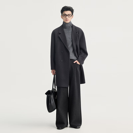 Piaget Zall 2025 Early Winter 100% Pure Wool Wool Coat 4 Buttons One Hand Long Men's Mid-Length Thick Warm Jacket