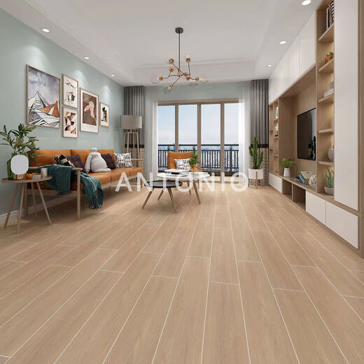 Pupan wood grain brick 150x800 Japanese-style wood color 200x1000 bedroom floor tiles 15838 150x800
