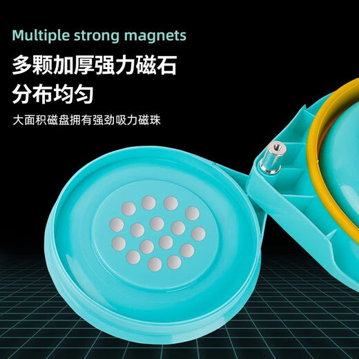 Jiazhi Fishing Folding Bait Tray Fully Magnetic Open Bait Tray Open Bait Basin Fishing Supplies Fishing Gear and Bait Basin Strong Magnetic Bait Box Folding Bait Tray Tiffany Blue