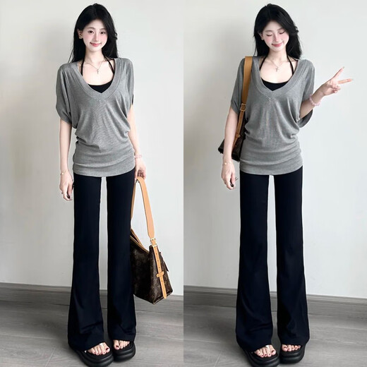 Langsha micro-flared shark pants women's velvet winter 2025 new thickened outer wear high-waist tight slimming yoga leggings