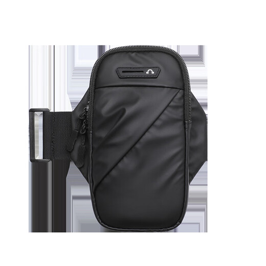 Running arm bag, sports phone bag, outdoor fitness bag, unisex arm strap, arm wrist bag, night running equipment, black