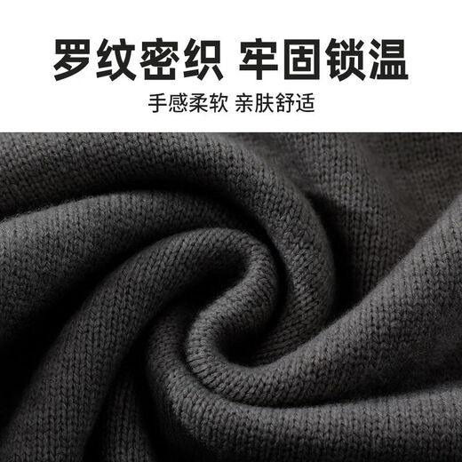 BOMP American Henry collar sweater men's winter cleanfit lazy style thickened sweater-like warm top 3531 dark gray M M