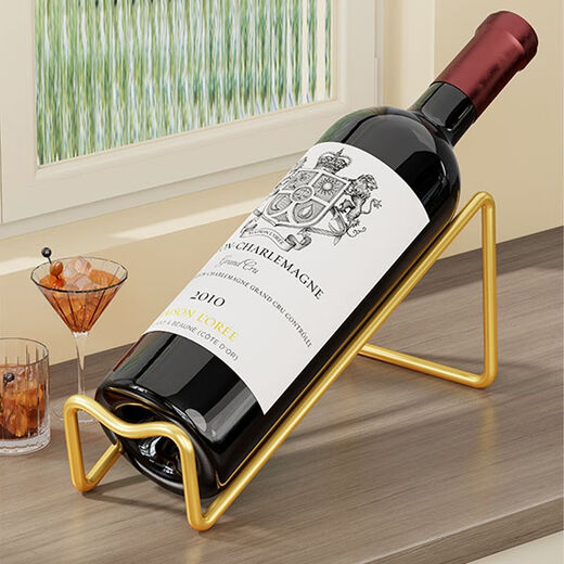Tanbeiman red wine display rack red wine rack light luxury ornaments diagonally placed wine cabinet table porch display rack wine bottle storage rack wine stand black