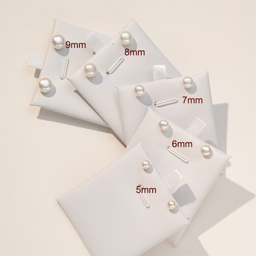 999 Pure Silver Natural Freshwater Pearl Earrings Oblate Steamed Buns Sterling Silver Needle Earrings Light Luxury Premium Silver Earrings White Natural Freshwater Pearls 8mm Pair