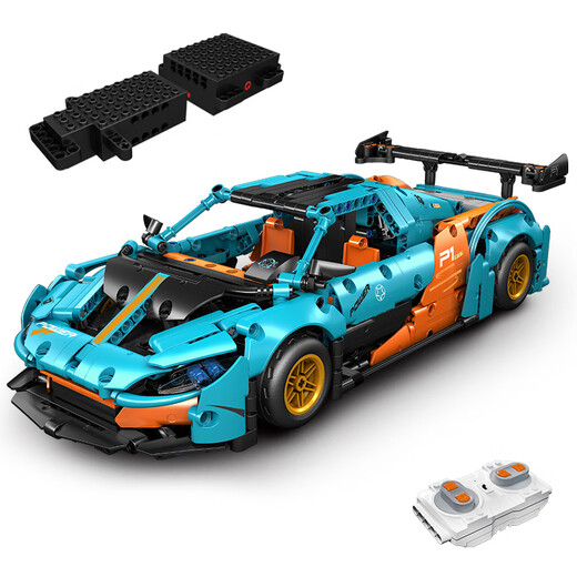 Yuxing Mowang Remote Control Building Blocks P1 Supercar Drift Children's Low Difficulty Electric Assembly Model Boy Toy Eemon_Demon Dynamic Version