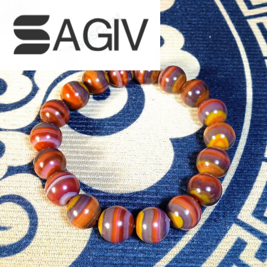 SAGIV2025 Xuanhua Shanggu Warring States Red Agate Bracelet 12mm Collection Grade mm Collection Grade