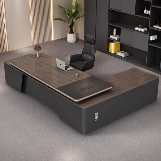 Light luxury desk, high-end boss desk, modern simple executive desk, supervisor manager office desk and chair combination, customized office accessories