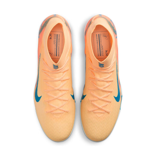 Nike Mercurial Series Mbappe High Top TF Football Shoes Spring Frisbee NIKE SUPERFLY 10 FQ8333 801 Light Melon Orange/Peacock Blue/Igloo Blue 38.5