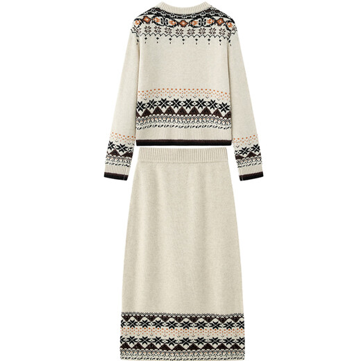 Wancaoyi 2025 winter new set H26101451 off-white M