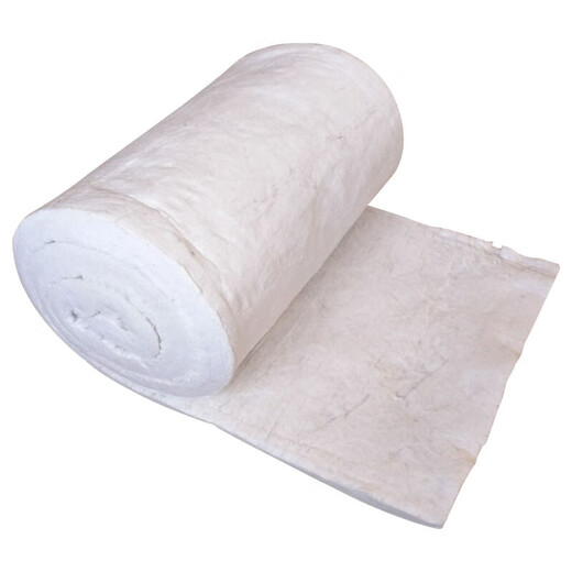 Asbestos insulation cotton pad aluminum silicate ceramic acupuncture blanket high temperature resistant fireproof material insulation cotton pipe fireproof cotton 10mm (15m*0.61m)_15m in full roll