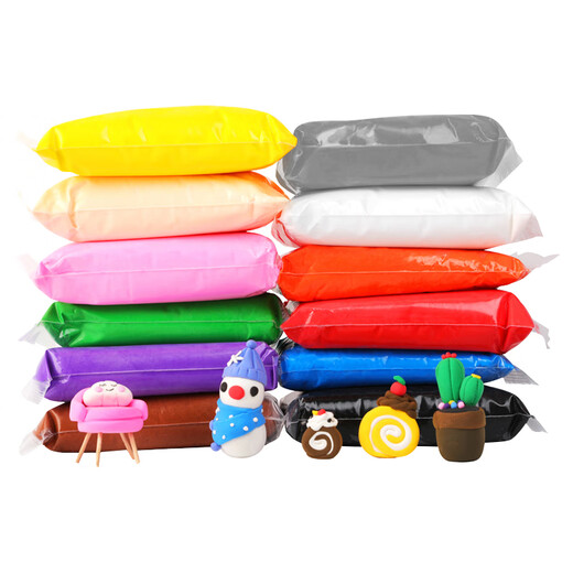 Siyicai 24-color ultra-light clay children's kindergarten color clay plasticine red clay children's environmentally friendly hand-made diy material package tool set rubber clay can be used to make Nezha dolls