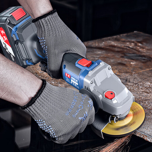 Dongcheng 20V brushless angle grinder lithium battery cutting machine rechargeable hand grinder wireless polishing machine DCSM03-100D