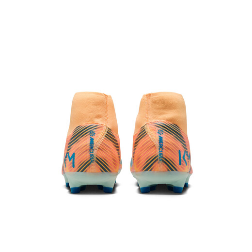 Nike Mercurial Series Mbappe Men's High Top MG Football Shoes Winter NIKE SUPERFLY 10 FQ8293 801 Light Melon Orange/Peacock Blue/Igloo Blue 45
