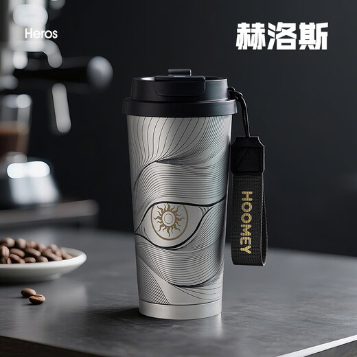 HOOMEY thermos cup ceramic covered liner coffee cup boys and girls high-looking straw water cup 2025 new cold cup