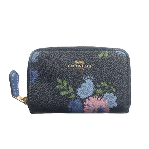 COACH Xiaoerbao COACH women's bag with chain box coin purse small card holder new small coin purse direct mail 1. Dark brown black new style with packaging
