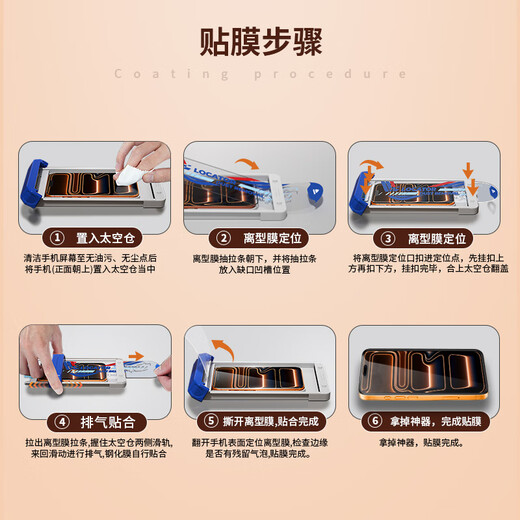 Mr. Blue Monkey is suitable for Apple 17Promax tempered film iPhone17promax mobile phone film AR anti-reflective curved surface full glue dust-free warehouse anti-fall anti-fingerprint mobile phone protective film