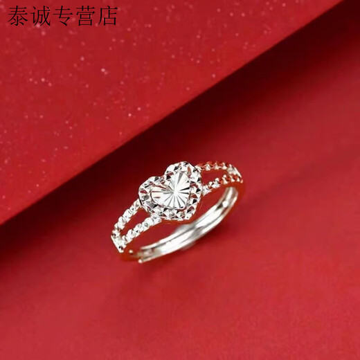 KZD999 sterling silver pure silver ring for women, sterling silver baby's breath ring, open female ring, holiday gift for wife and mother, 9999 sterling silver. Same style as baby's breath ring, 5.12g