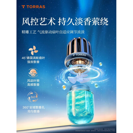 Turas Car Aromatherapy Car Perfume Air Conditioning Outlet Decoration Long-lasting Light Fragrance Special Ornaments for Women and Men Other Fragrances 90.5g 1 Bottle