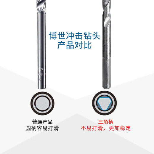 Bosch (BOSCH) power tool impact masonry drill bit 2 series household ordinary wall red brick concrete drill bit impact drill bit 6x100mm single