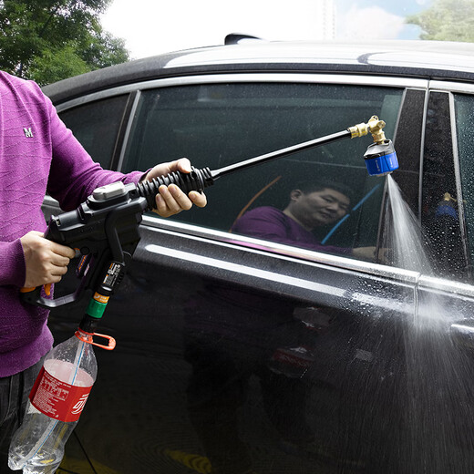 Xushansi drahtloses Lithium -Batterie -Wachs -Auto Waschmaschinengewehrwagen Waschmaschinen Waschmaschinen Wasser Rohr Cola Flaschenanschluss Ladet Hochspannung Wasserpistolenzubehör 11762W 1 kwwa1762 Wachs