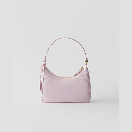 PRADA Women's Alabaster Pink Recycled Polyamide Mini Zipper Closure Handbag 1N204M_R064_F0WZT 1N204M_R064_F0WZT