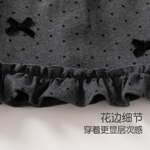 Ban Xidi Playful Lace Girls Suit Autumn and Winter New Style Children's Style Princess Velvet Bottoming Shirt Baby Pants