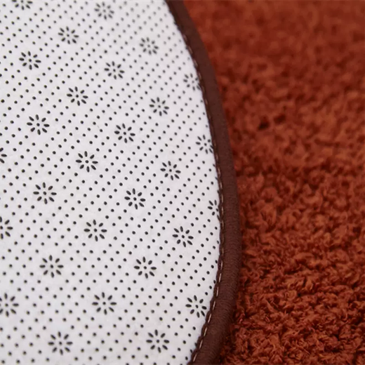 Yusenyi Foot Mats Door Mats Plush Home Floor Mats Home Bathroom Water-Absorbent Kitchen Bathroom Bedroom Carpet Anti-Slip Beige Oval 50x80cm Sheep Velvet