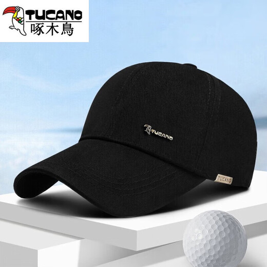 Woodpecker Hat Men's Trendy Baseball Cap Sun Protection Sun Hat Versatile Young Men and Women All Seasons Casual Fishing Hat Black One Size