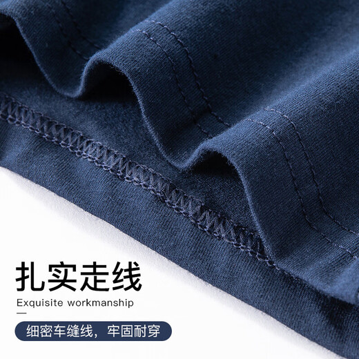 Langsha men's underwear men's pure cotton 10A antibacterial boxer briefs breathable mid-waist men's boxer briefs boys' trousers 4-pack