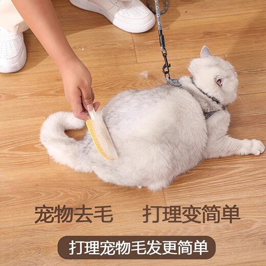 Bethnet cat comb, cat combing artifact, special brush to remove floating hair, clean long hair row comb, pet ice cream comb, washable