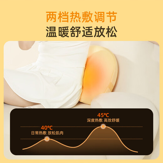 Breo shoulder, neck, waist and back massage instrument massage pillow waist massager multi-part hot compress and warm office massage artifact national subsidy to send birthday gifts to elders and parents