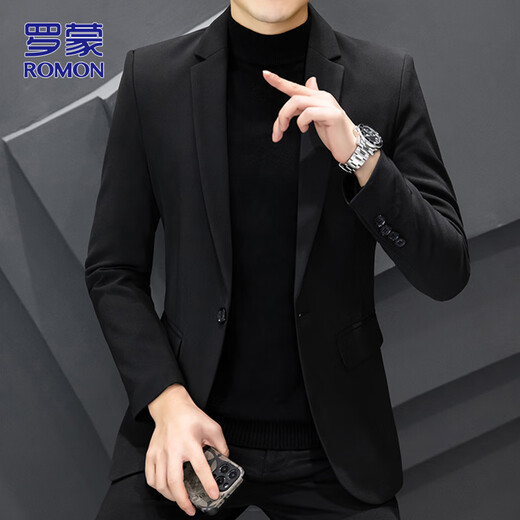 ROMON костюм мужской осенне-зимний деловой профессиональный формальный маленький костюм легкий роскошный тонкий жених жених свадебное платье мужская одежда