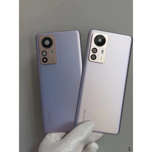 Suitable for Xiaomi 12 original disassembled rear cover glass Xiaomi 12pro disassembled rear case mobile phone battery cover Xiaomi 12Pro/spro with photo frame lens flash cover black shell
