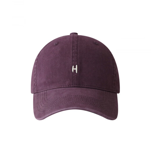 Japanese fashion simple baseball cap for women, brown pure cotton peaked cap, small H soft top wide brim hat for men, brown, one size fits all (55-61cm), adjustable