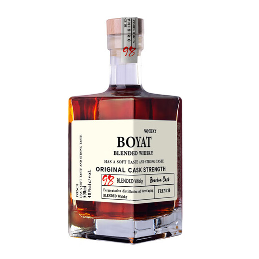 Boyat whisky haut de gamme petite bouteille carrée bouteille Shanchuan bouteille carrée whisky 500 ml * 6 bouteilles