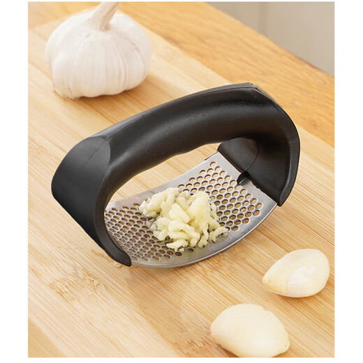 Zhewei stainless steel garlic press thickened garlic garlic press household garlic masher garlic mortar kitchen large