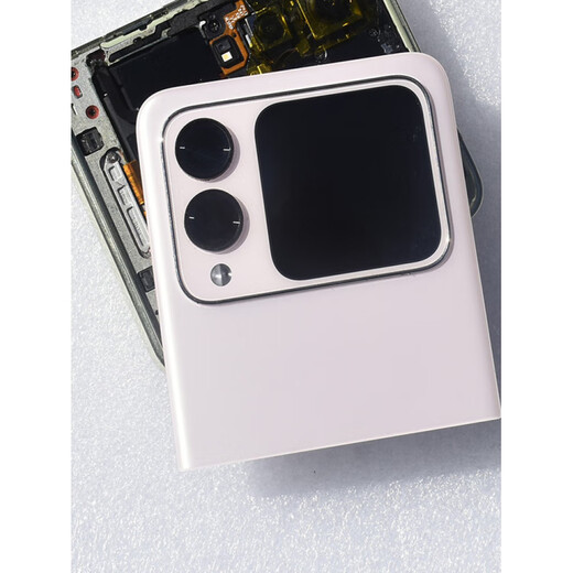 Huawei (HUAWEI) adapts to novaFlip folding mobile phone glass back cover original disassembly of the original rear shell upper and lower shell screen nova Flip original disassembly small screen (pink)