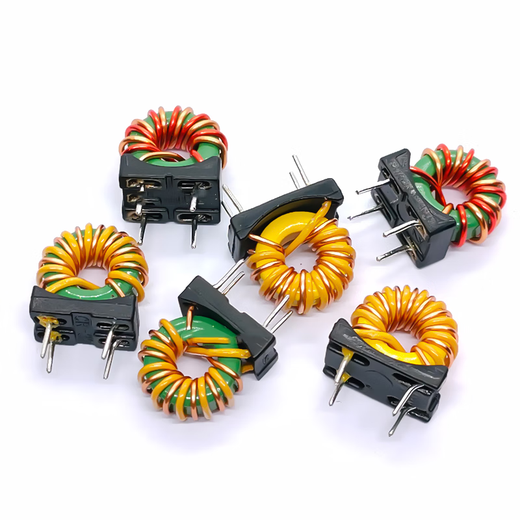 Hanshi Hengye Ring Inductor Magnetic Ring Common Mode Inductor 100UH Dual 0.8 Wire Vertical Bushing/150 PCs