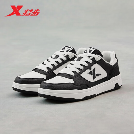 Xtep men's shoes, sneakers, board shoes, men's winter warm, non-slip, wear-resistant 2025 new white shoes, casual shoes for students