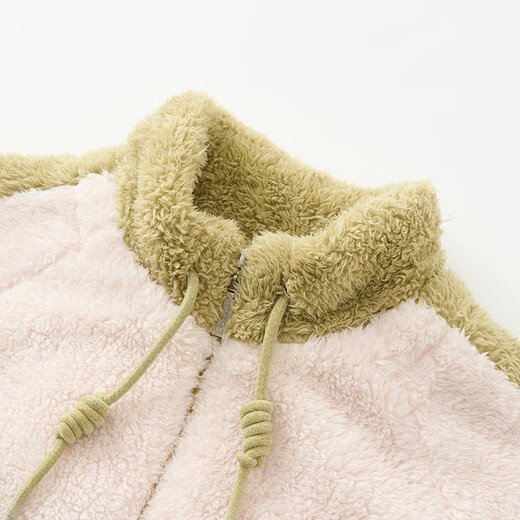 FENTENG women's pajamas double-sided Nanfu foam autumn and winter thickened velvet sports style stand-up collar outer wear women's home wear set