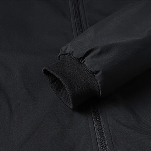 PLAYBOY Cotton Men's Autumn and Winter Jacket Cotton Large Size Men's Business Casual Windproof Stand Collar Jacket Black XL