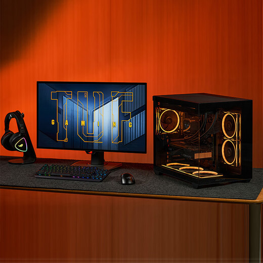 ASUS ROG family bucket 14600KF/RTX5060Ti RTX5070 computer host live broadcast e-sports Delta game design rendering desktop assembly complete machine DIY assembly machine with one 14600KF+RTX5060