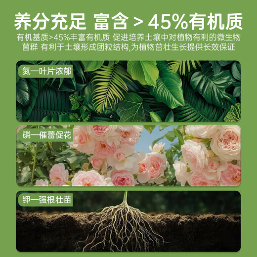 Flower Language Organic Cultivation Matrix Plant Universal Nutrient Soil Gardening Imported Peat Soil Nutritional Fertilizer for Flower and Vegetable Flower Language Organic Cultivation Matrix Soil 10L (5L*2 Pack)
