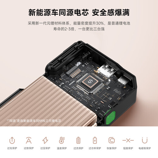 Black Shark 3C certified, can board airplanes/high-speed trains, comes with a wired power bank, 20,000 mAh, large capacity, high power, 55W fast charging mobile power supply and 40W suitable for Apple 17 and Xiaomi